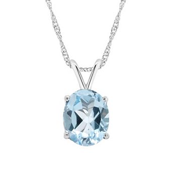 Alyson Layne 14k Gold Sky Blue Topaz Pendant Necklace