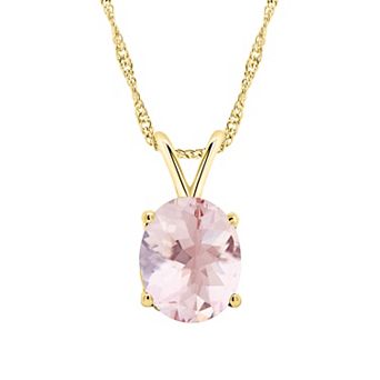 Alyson Layne 14K Gold Morganite Oval Pendant Necklace