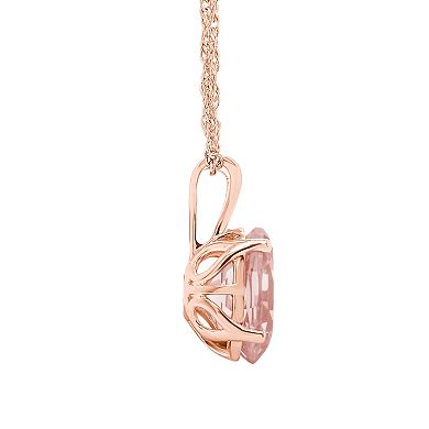 Alyson Layne 14K Gold Morganite Oval Pendant Necklace