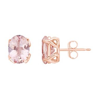 Alyson Layne 14K Gold Morganite Oval Stud Earrings