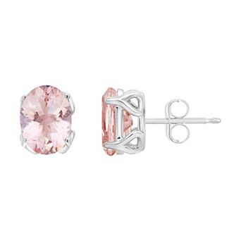 Alyson Layne 14K Gold Morganite Oval Stud Earrings