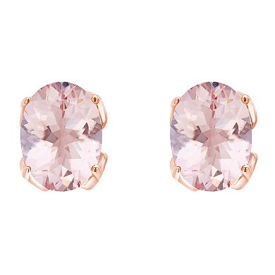 Alyson Layne 14K Gold Morganite Oval Stud Earrings