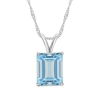 Alyson Layne 14k Gold Sky Blue Topaz Pendant Necklace