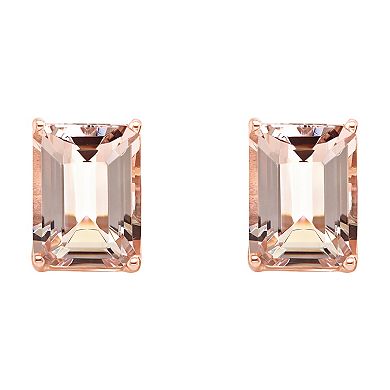 Alyson Layne 14k Gold Morganite Stud Earrings