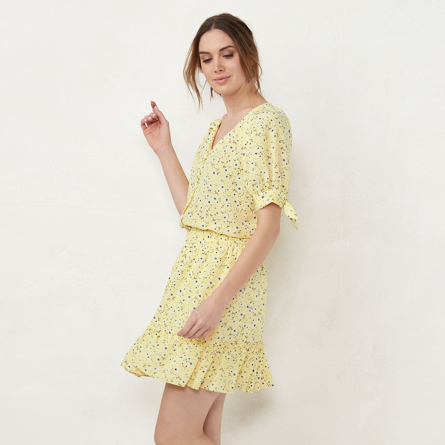 kohls yellow blouse