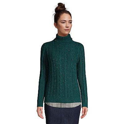 Lands end women's turtleneck sweaters online