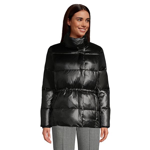 Petite Lands' End Quilted Wrap Down Jacket