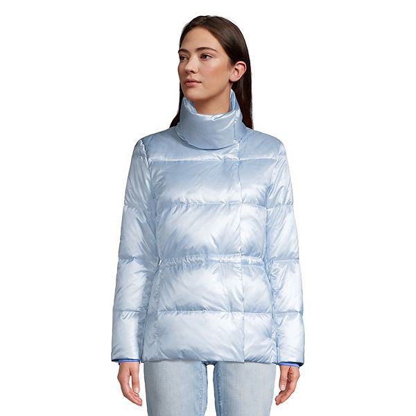 Petite Lands' End Quilted Wrap Down Jacket