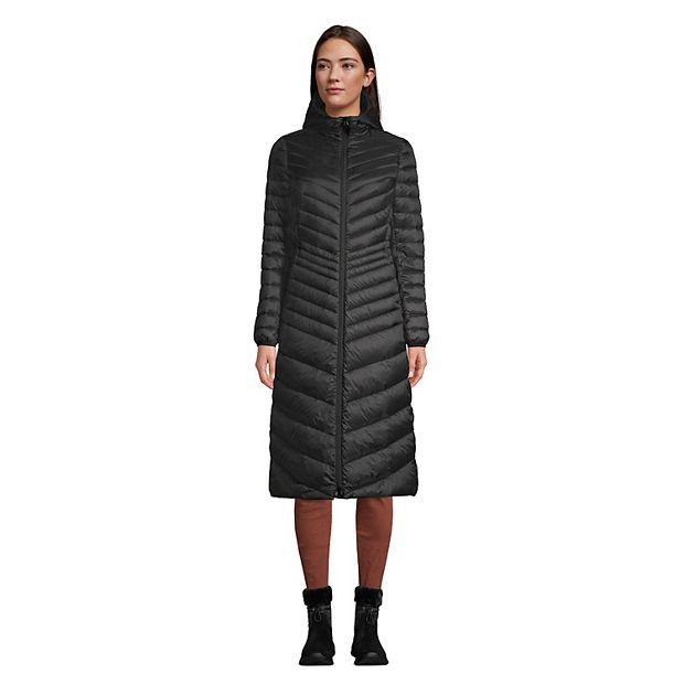 Lands end shop long puffer coat