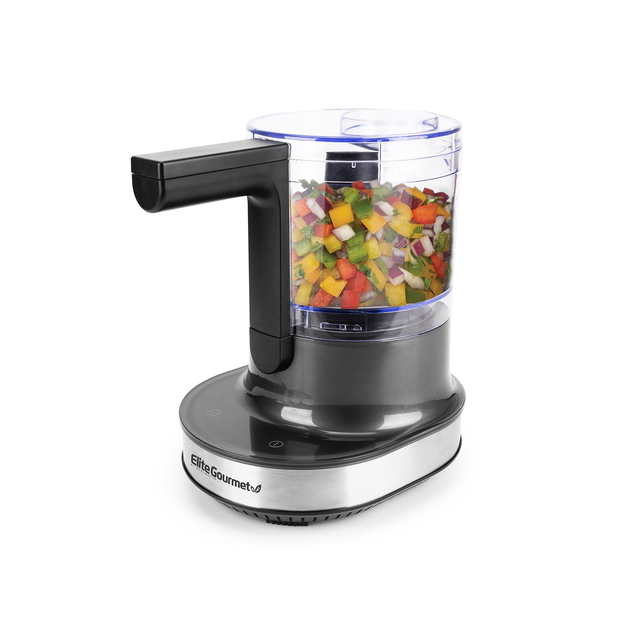 Elite Gourmet 4-Cup Touchscreen Food Chopper, Multi