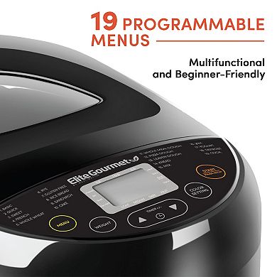 Elite Gourmet 2-lb. Programmable Breadmaker