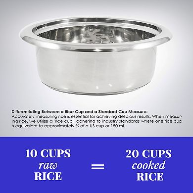 Elite Cuisine 10-Cup Rice Cooker