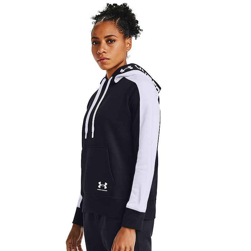 UPC 194513058945 product image for Women's Under Armour Rival Fleece Graphic Hoodie, Size: Large, Black | upcitemdb.com