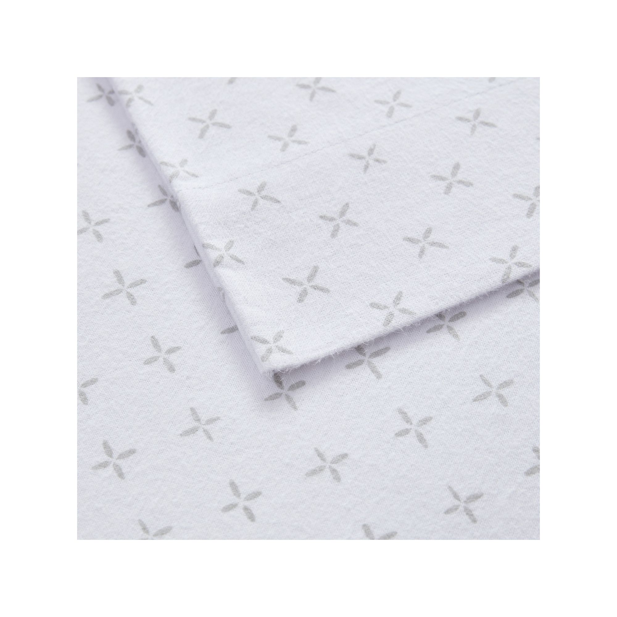Beautyrest Oversized Flannel Sheet Set, Gray Petals