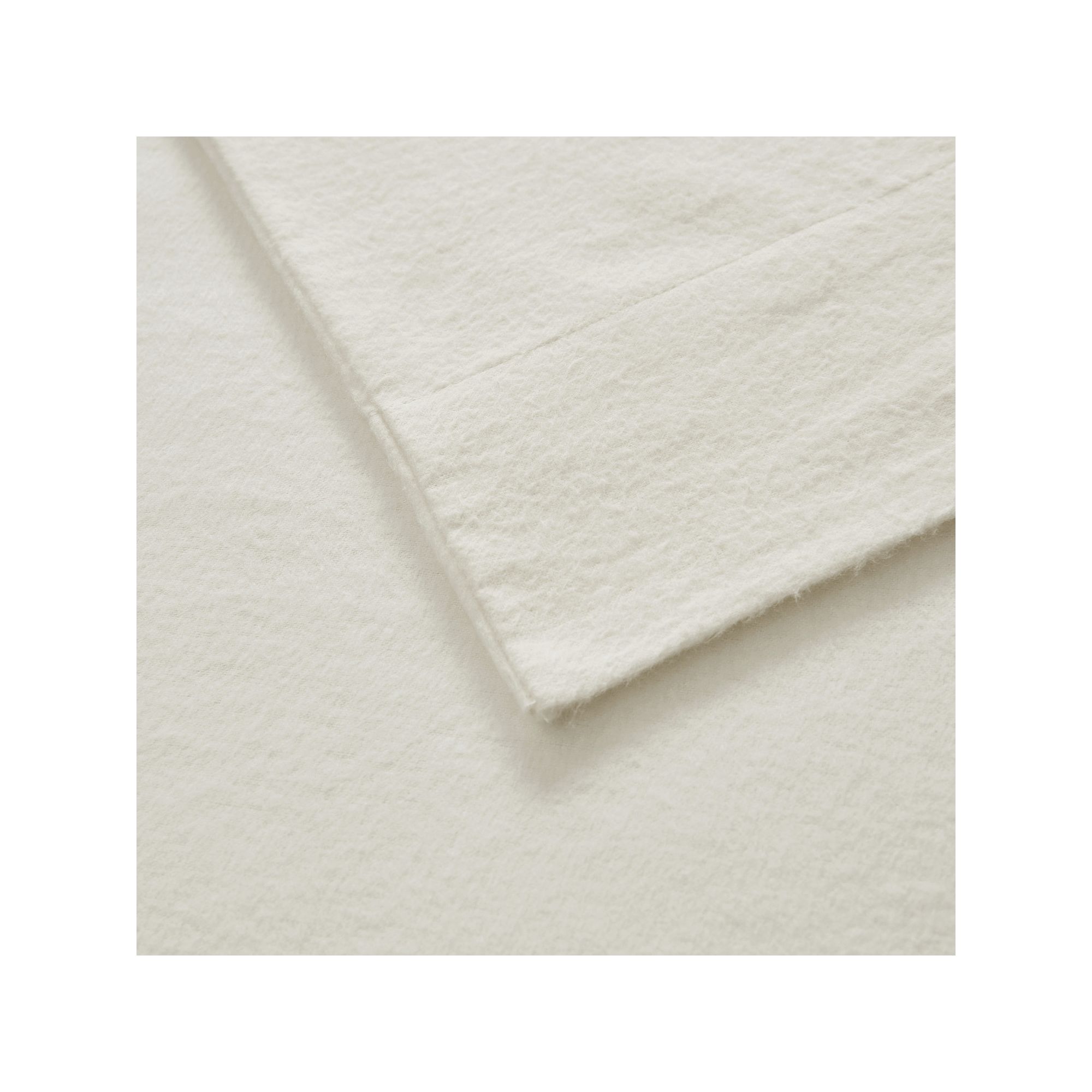 Beautyrest Oversized Flannel Sheet Set, Ivory Solid