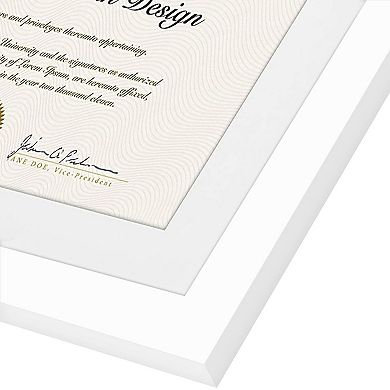 Americanflat Diploma Frame with Shatter Resistant Glass