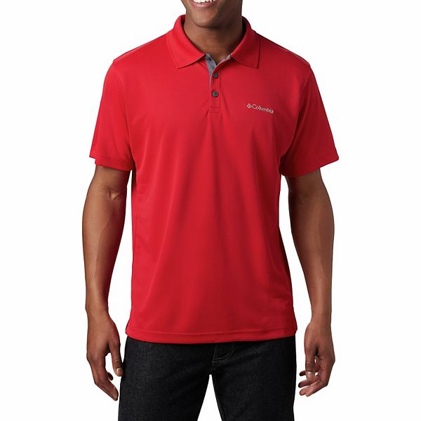 Mens Utilizer™ Polo Shirt-Mountain Red