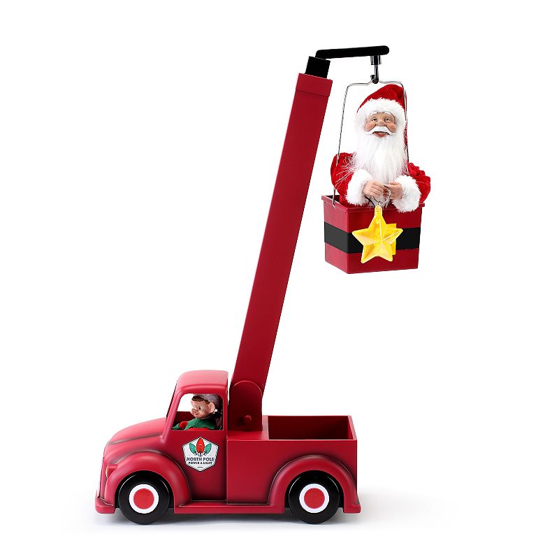 33442762 Mr. Christmas Light-Up Santas Cherry Picker Floor  sku 33442762