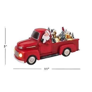 Mr. Christmas Light-Up Santa's Red Truck Table Decor
