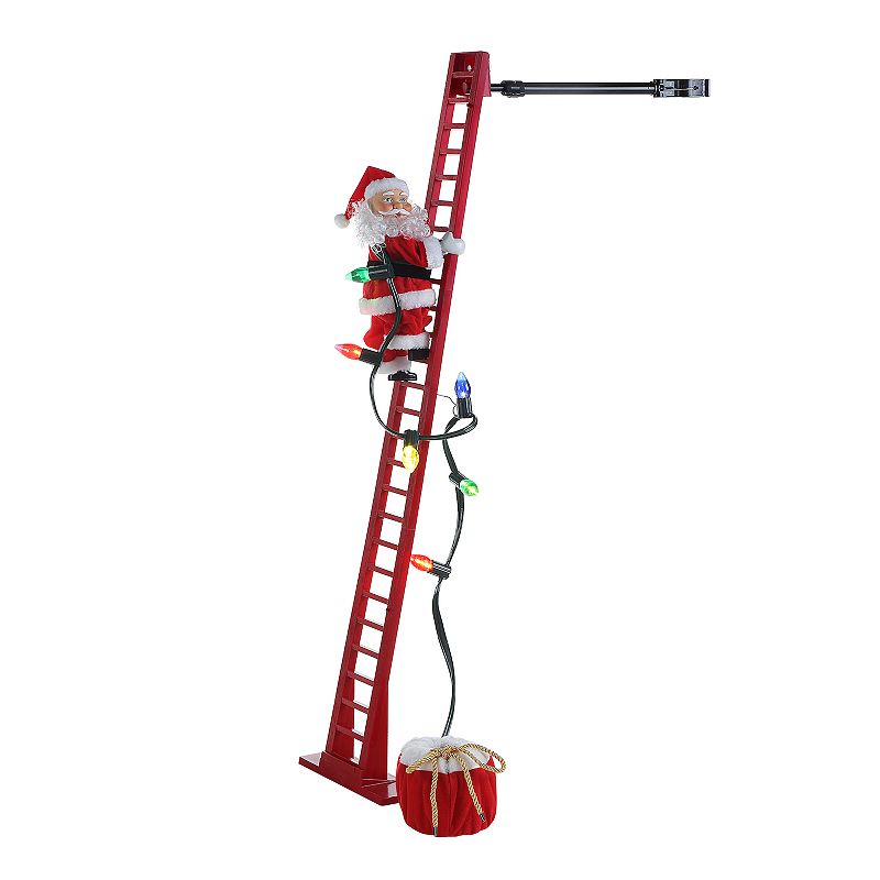 Mr. Christmas 43  Animated Super Climbing Sculpted Red Santa  1