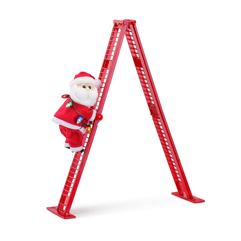 28186003 Mr. Christmas Santa Tabletop Climber Table Decor,  sku 28186003