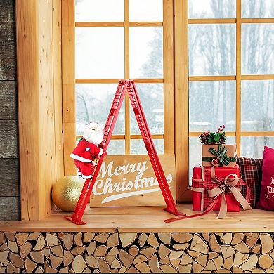 Mr Christmas Santa Tabletop Climber Table Decor
