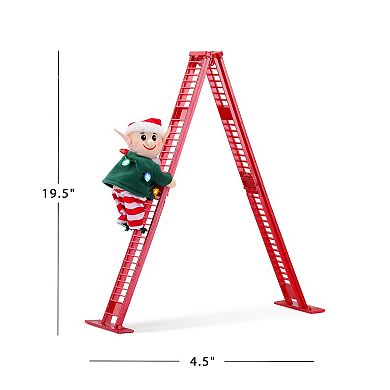 Mr Christmas Elf Tabletop Climber Table Decor
