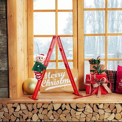 Mr Christmas Elf Tabletop Climber Table Decor