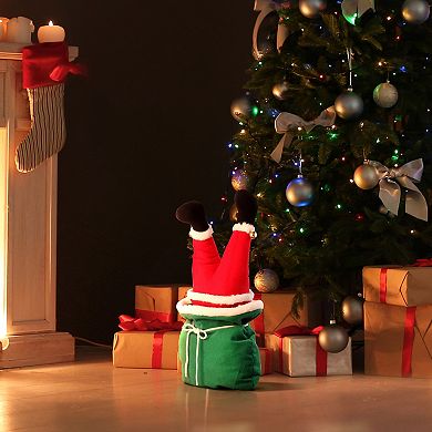 Mr. Christmas 10" Mini Animated Christmas Kickers In Bag Santa Floor Decor