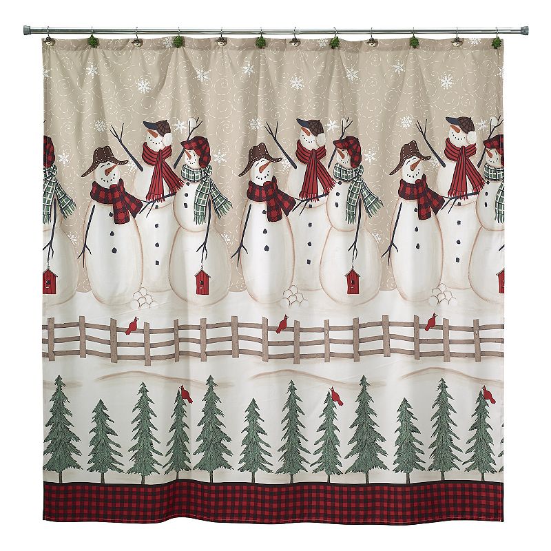 UPC 021864366279 product image for Avanti Snowman Gathering Shower Curtain, Size: 72X72, Multi | upcitemdb.com