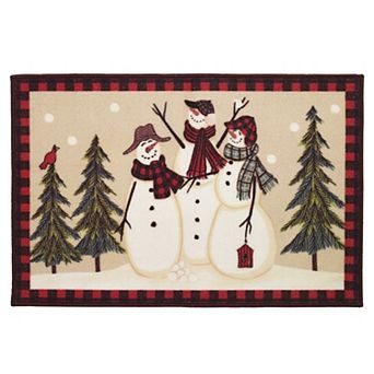 Avanti Snowman Gathering Bath Rug