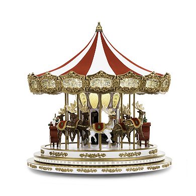 Mr Christmas Regal 17" Carousel Table Decor