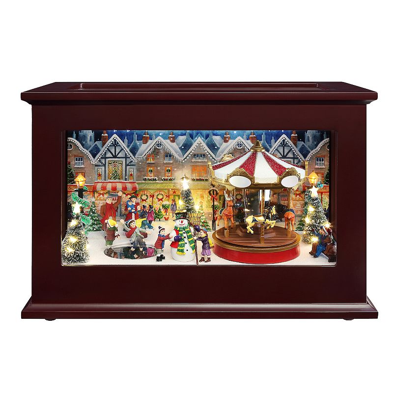 Mr. Christmas Christmas Music Box Table Decor, Multicolor