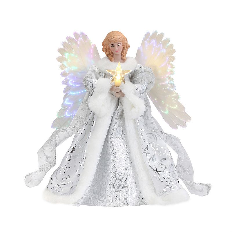 Mr. Christmas Animated Celestial Angel Tree Topper, Multicolor