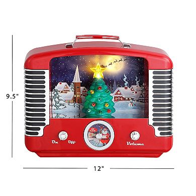 Mr Christmas Lighted Holiday Radio Table Decor