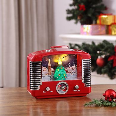 Mr. Christmas Lighted Holiday Radio Table Decor