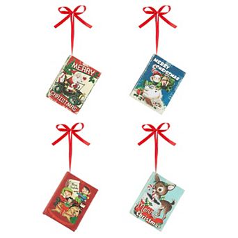 Mr Christmas Set of 4 Mini Songbooks Hanging Decor
