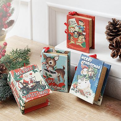 Mr. Christmas Set of 4 Mini Songbooks Hanging Decor