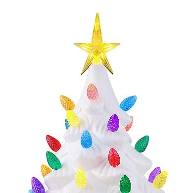 Mr Christmas Lit Christmas Tree in White Table Decor