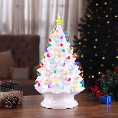 Mr Christmas Lit Christmas Tree in White Table Decor