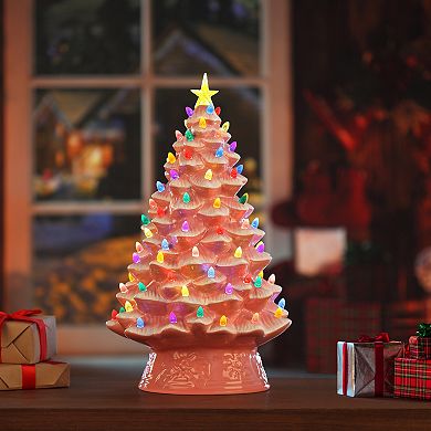Mr Christmas Lit Christmas Tree in Pink Floor Decor