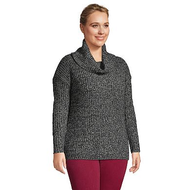 Plus Size Lands' End Lofty Cozy Cowlneck Sweater