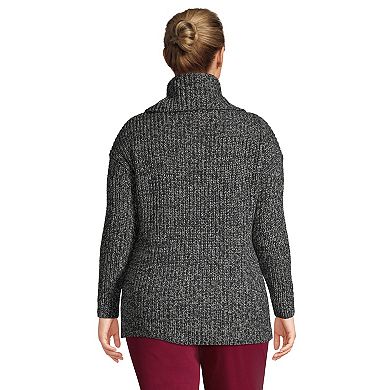 Plus Size Lands' End Lofty Cozy Cowlneck Sweater