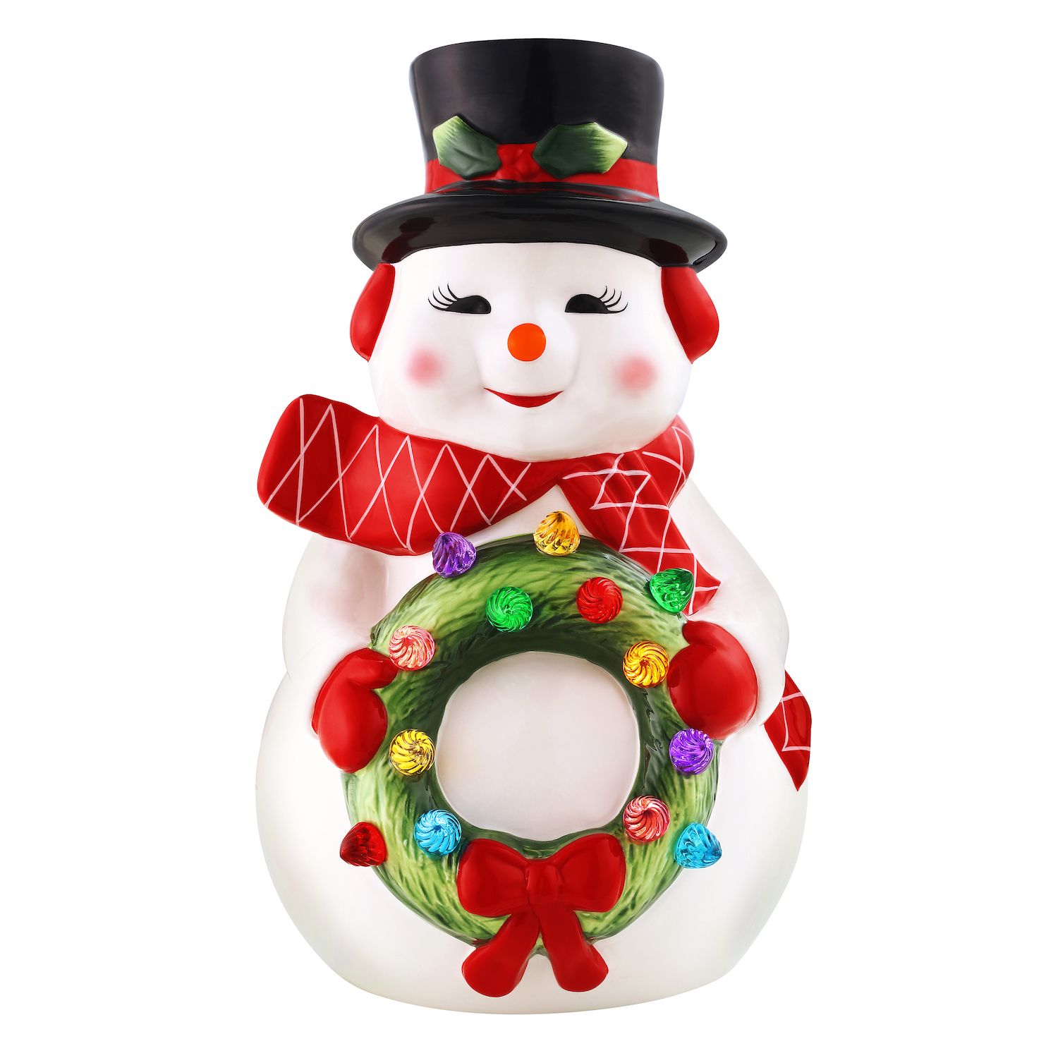 G Debrekht Joy Love Peace Snowman Outdoor Scene by Susan Winget | Designocracy X-Large
