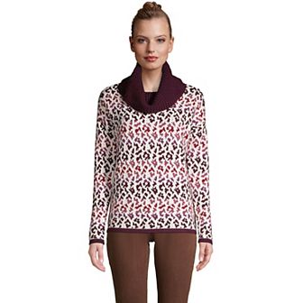 Petite Lands' End Lofty Cozy Cowlneck Sweater