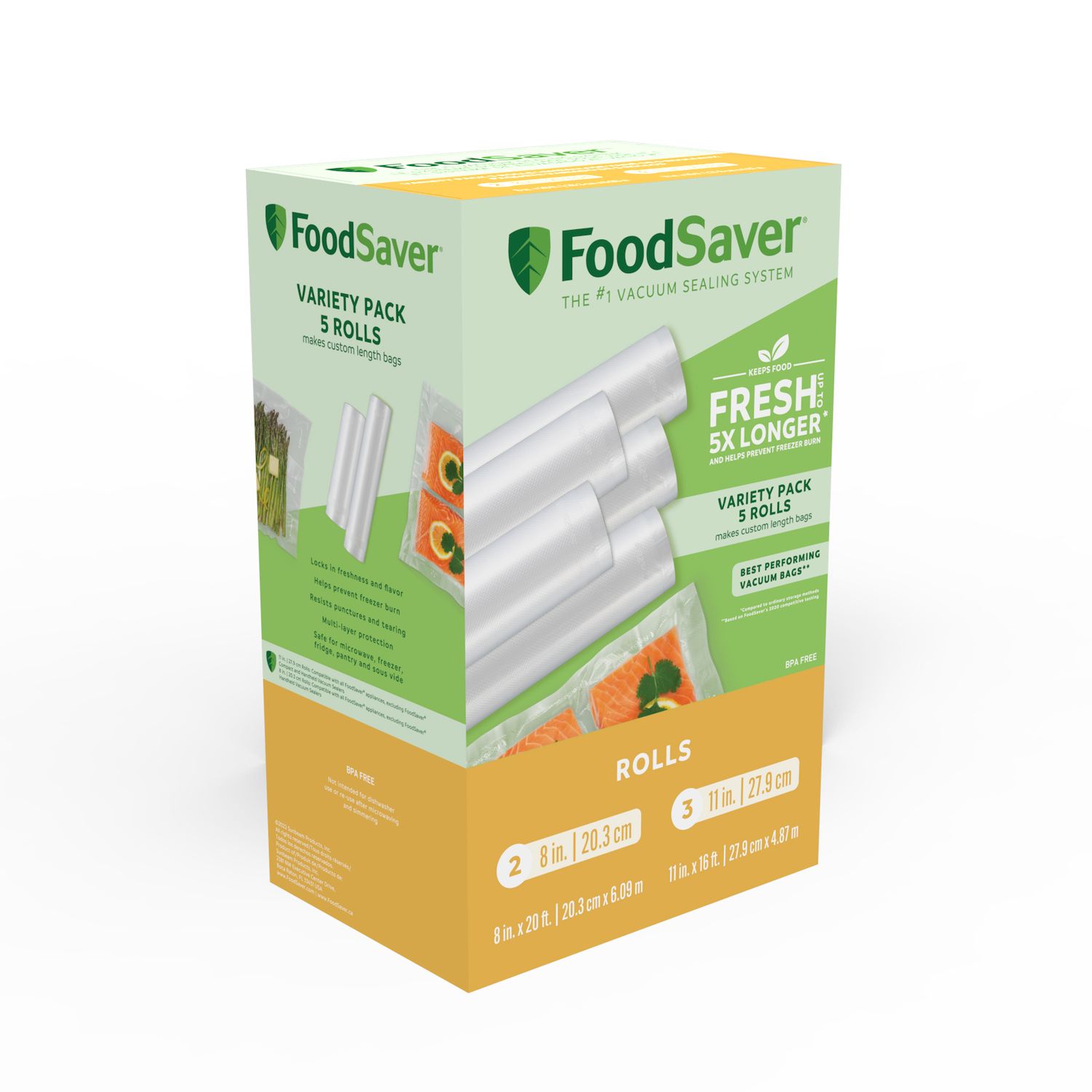 FoodSaver Vacuum Sealer Bags, Variety Pack, 30-Count, 5 Pint-sized, 15  Quart-sized, 10 Gallon-sized