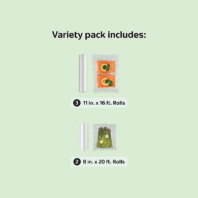 FoodSaver Vacuum Seal Rolls 5-pk.