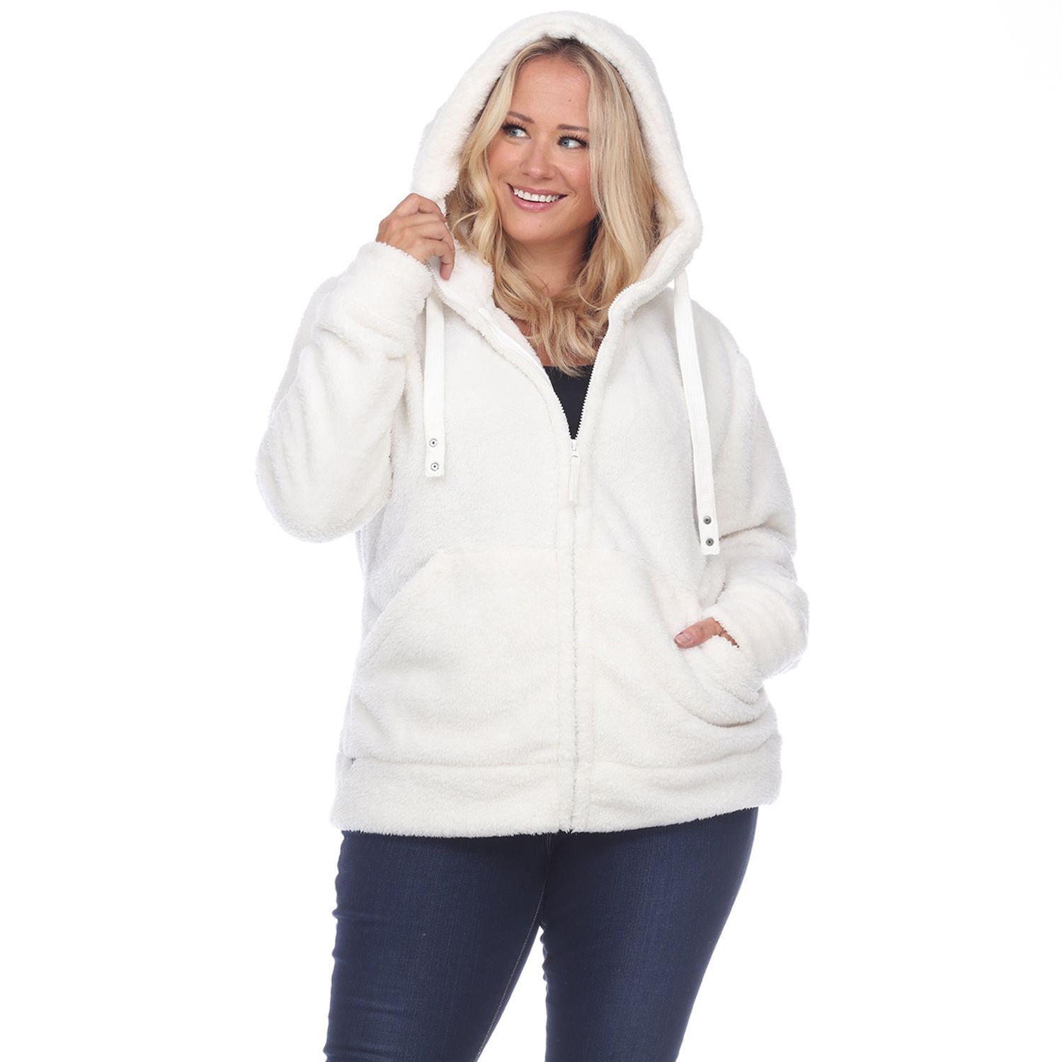 plus size white jacket