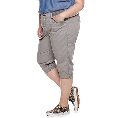 Plus Size EVRI Utility Capri Pants
