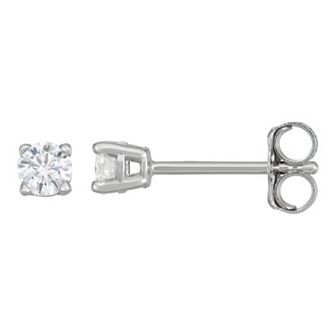 Charles & Colvard 14k White Gold 1/5 Carat T.W. Lab-Created Moissanite Stud Earrings